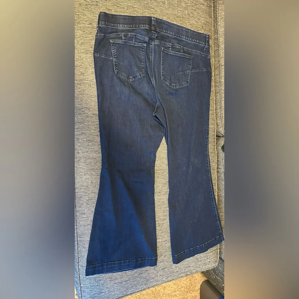 Torrid Dark Blue Flare Jeans - Picture 2 of 5